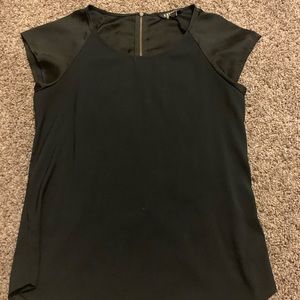 Flowy silk black shirt